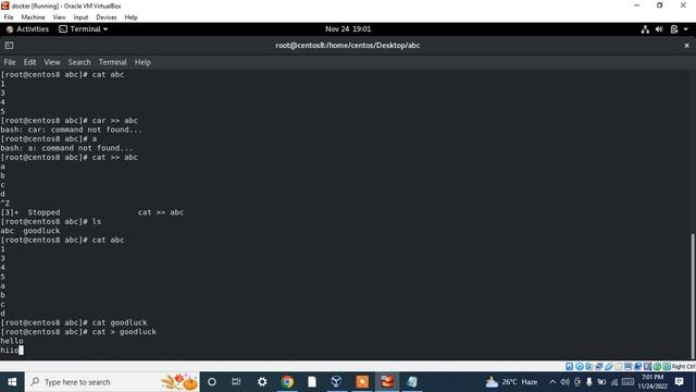 class 5 linux touch cat command смотреть онлайн