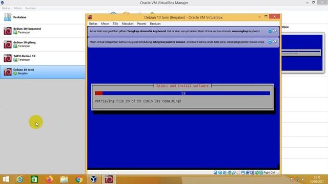Instalasi Debian 10 Mode Text melalui VirtualBox смотреть онлайн