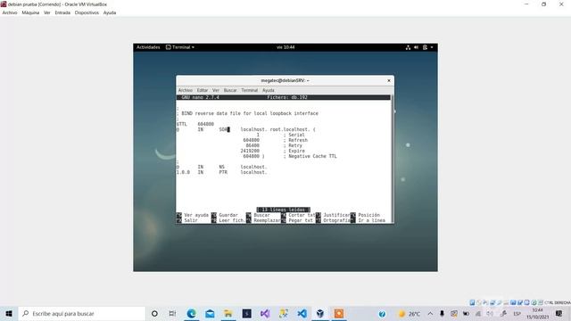 Instalación y configuración de servidor DNS en debian. смотреть онлайн