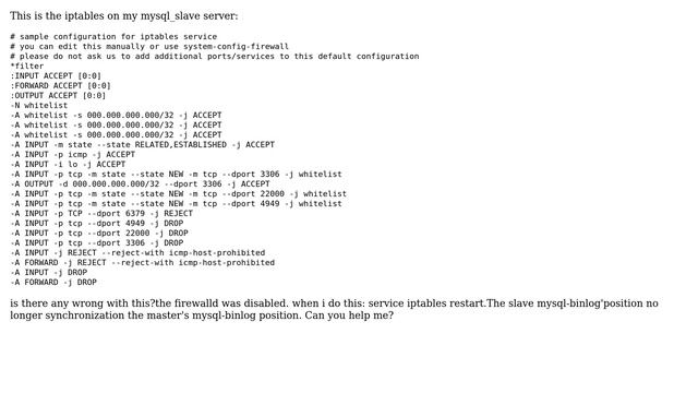 DevOps & SysAdmins: Centos 7 , Master-slave replication iptables? смотреть онлайн