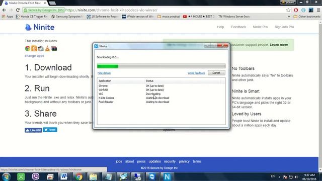installs multipale programs automatically with Ninite смотреть онлайн