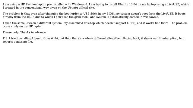 Ubuntu LiveUSB not booting in HP laptop смотреть онлайн