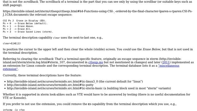 Unix & Linux: Bash clear command weird behavior deletes scrollback buffer. (2 Solutions!!) смотреть онлайн