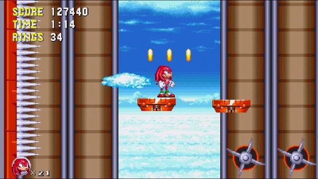 Sonic Triple Trouble 16-Bit v1.0.8 - Egg Zeppelin Knuckles glitch смотреть онлайн