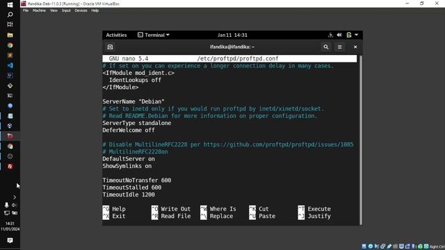 Konfigurasi ProFTPD untuk FTP Server di Debian 11 di Virtualbox смотреть онлайн