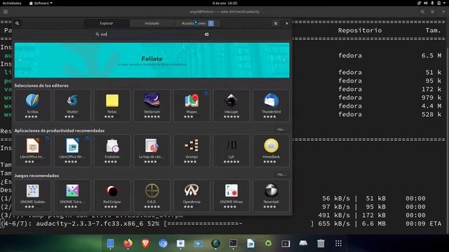 24.Curso de fedora 33. Como instalar Audacity en fedora 33. Video 24 смотреть онлайн