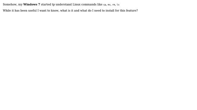 Windows 7: Strange behavior of console commands. Windows understand Linux смотреть онлайн