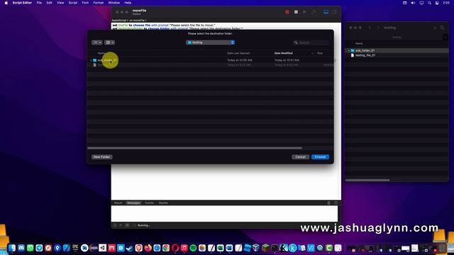 AppleScript, AppleScript++, AppleScriptpp, move file script, file moving function, apple, mac os x смотреть онлайн