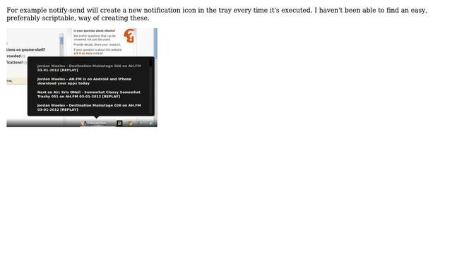 Ubuntu: Is there a simple way to create stacked notifications in GNOME Shell? смотреть онлайн