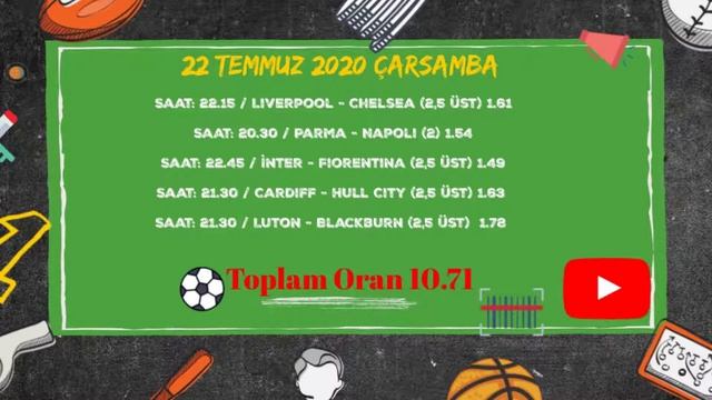 21-22-23 Temmuz Maç Analizleri ve İddaa Tahminleri Kazanmak İçin İzle!!! смотреть онлайн