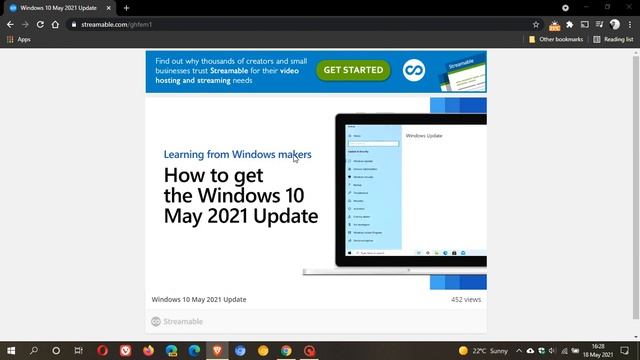Windows 10 version 21H1 video leak suggests a release soon смотреть онлайн