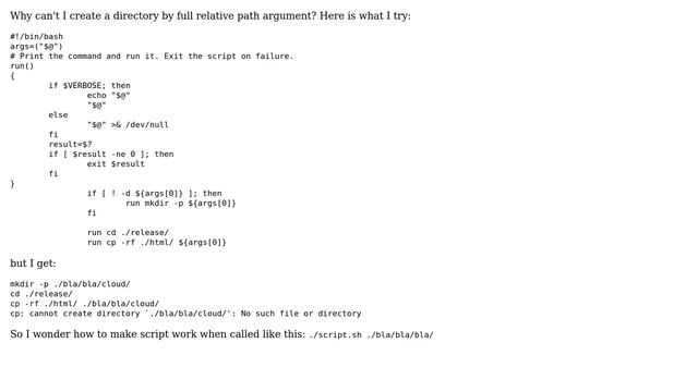 Unix & Linux: Why can't I create a directory by full relative path argument? (2 Solutions!!) смотреть онлайн