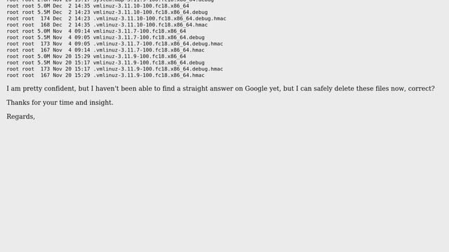 Fedora 20 Post-Upgrade: /boot Partition is Almost Full смотреть онлайн
