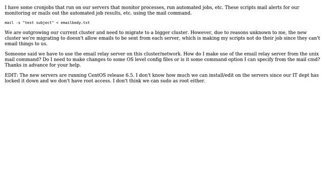 How to use an email relay server from cmd line? смотреть онлайн