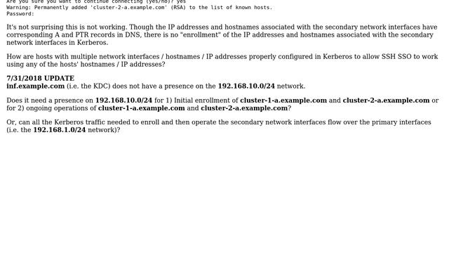 Using Kerberos With Multi-Homed Hosts смотреть онлайн