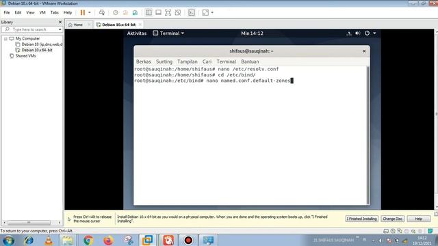 Konfigurasi DNS Server Pada Debian 10.10 di Vmware смотреть онлайн