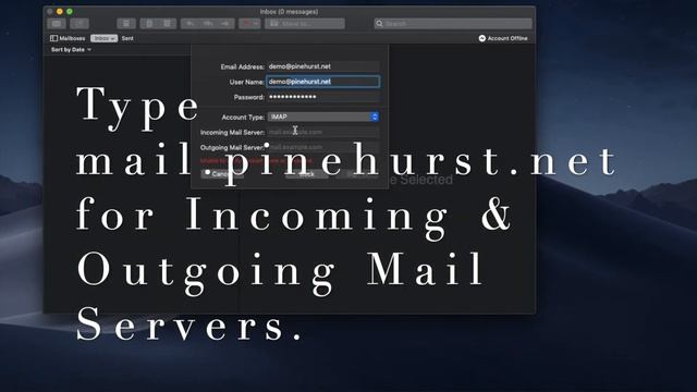 Set up your Pinehurst.net email account with Apple Mail смотреть онлайн