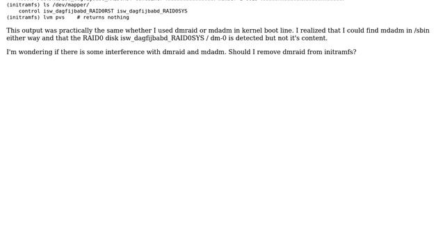 fakeraid + UEFI + GPT - grub doesn't detect raid volume after debian install using dmraid смотреть онлайн