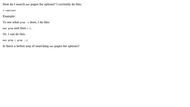 Unix & Linux: How do I better read man pages? смотреть онлайн