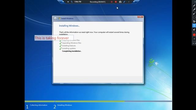 Installing Windows 7 смотреть онлайн