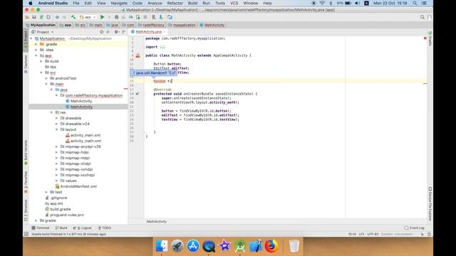 Solve simple Math Problem to Confirm Action in Android Studio смотреть онлайн