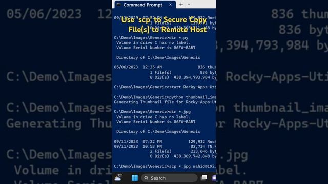 Use ‘scp’ to Secure Copy Files to a Remote Host смотреть онлайн