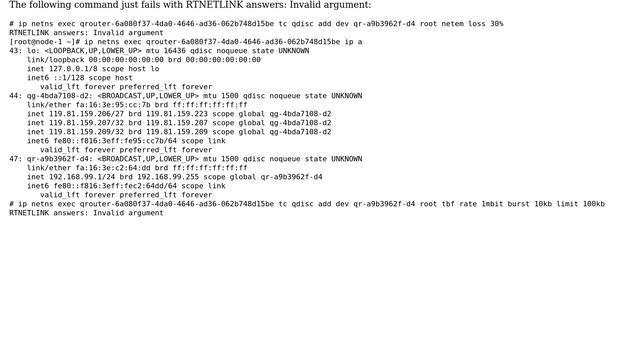 Is Traffic control inside namespace on ports created by OpenvSwitch supported? смотреть онлайн