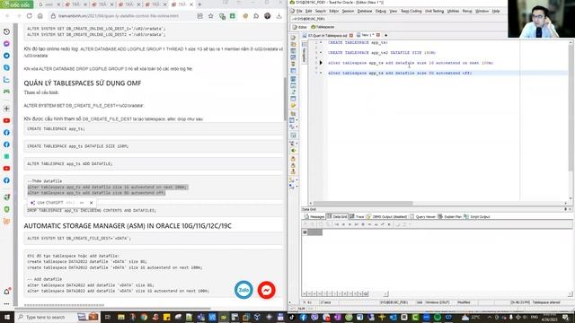 Thực hành Quản lý file tự động bởi Oracle (OMF) | Trần Văn Bình Oracle Database Master смотреть онлайн