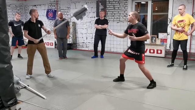 Прикладной ножевой бой, постановка пореза на снаряде "собачка" смотреть онлайн