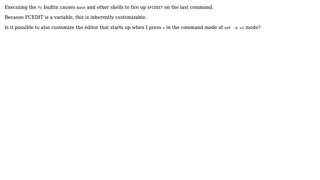 Unix & Linux: Edit the editor in bash and other shells смотреть онлайн