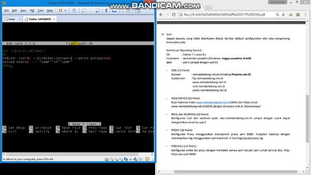 Konfigur Mail Server dan buat 10 user menggunakan script pada debian 7.80 смотреть онлайн