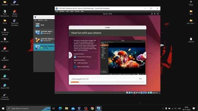 Win11 & Ubuntu 22.04 Dual Boot in VirtualBox Walkthrough-2101CS69 смотреть онлайн