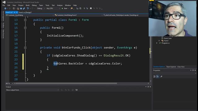 Programação em C# - Classe ColorDialog - Usando paletas de cores смотреть онлайн