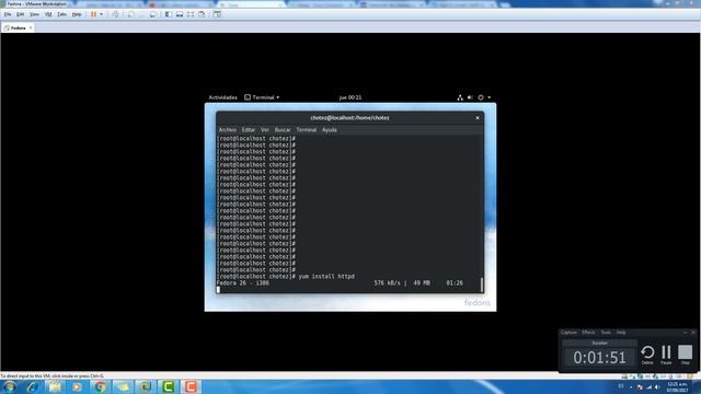 Fedora, Instalación Apache y Nikto y Vulnerabilidades. смотреть онлайн