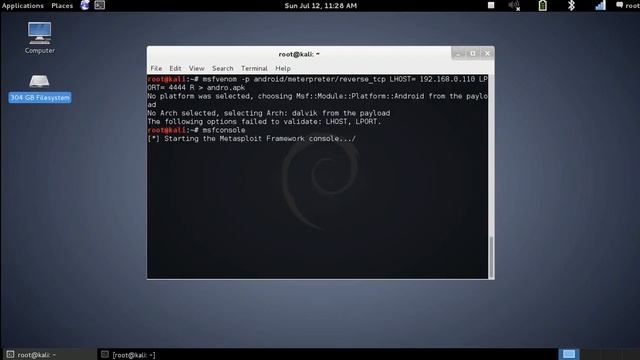 HOW TO HACK ANY PHONE USING MSFVENOM IN KALI LINUX смотреть онлайн