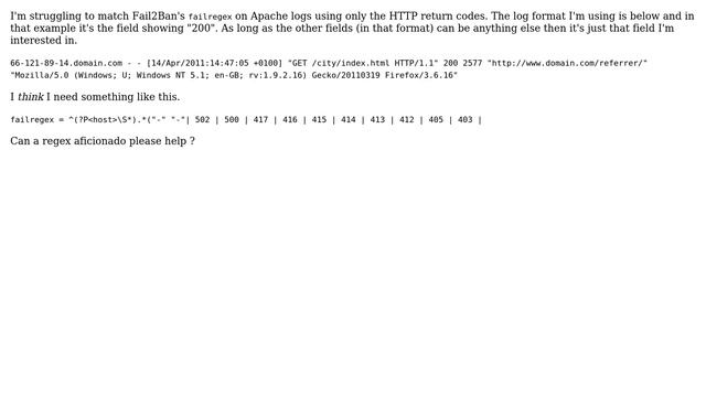 Basic Apache Log Regex смотреть онлайн