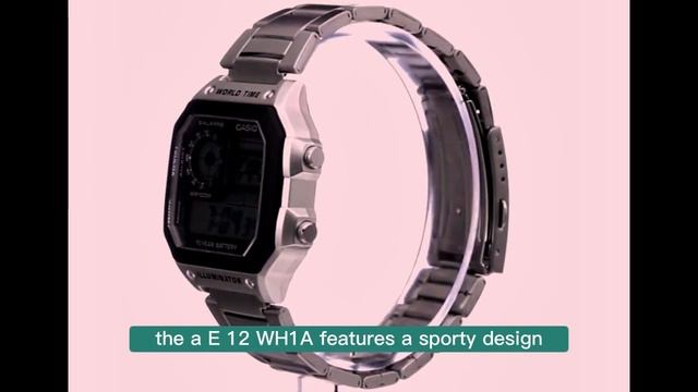 Analog Digital Multi-Function Watch | Casio Men's AE1200WH-1A Black смотреть онлайн