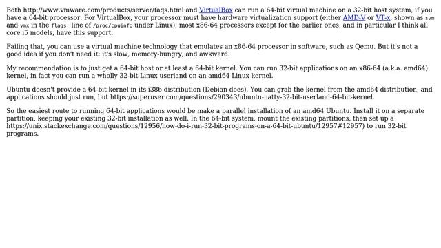 Unix & Linux: How can I install a 64bit Linux virtual machine on a 32bit Linux? (2 Solutions!!) смотреть онлайн