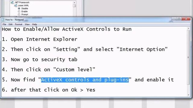 How to Enable Allow ActiveX Controls to Run смотреть онлайн