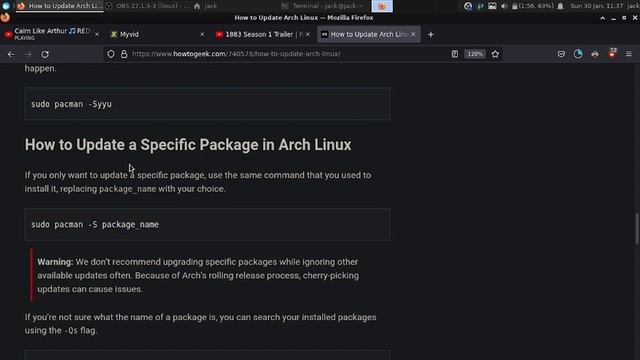 How Update arch linux смотреть онлайн