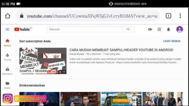 MUDAH!! CARA MEMASANG SAMPUL/HEADER YOUTUBE DI ANDROID смотреть онлайн