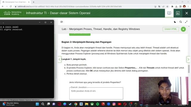 Lab - Exploring Processes, Threads, Handles, and Windows Registry смотреть онлайн