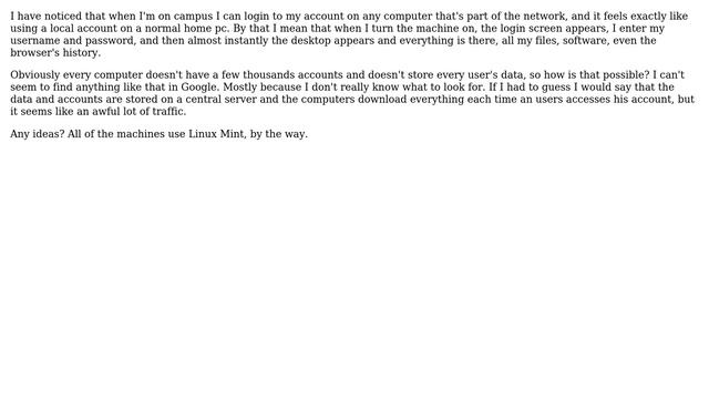 Unix & Linux: How can I access my account and files from all computers? смотреть онлайн