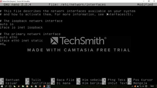 Cara cara mengkonfigurasi ip adress pada debian di virtual box смотреть онлайн