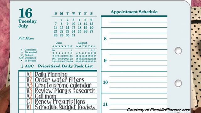 Franklin Planner System Part 4-What I Learned - How to Daily Plan and Tracking Symbols смотреть онлайн