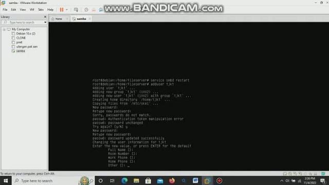 konfigurasi samba server di debian смотреть онлайн