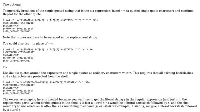 Replace text using sed and also add single quote to it (3 Solutions!!) смотреть онлайн