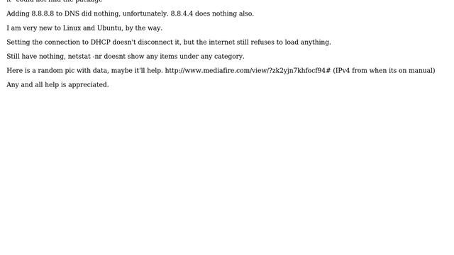Ubuntu: My wired connection says it's connected, but nothing works. (12.04) смотреть онлайн