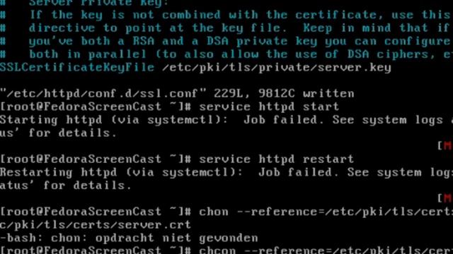 Screencast 3: installatie van Apache op Fedora linux part 2 смотреть онлайн
