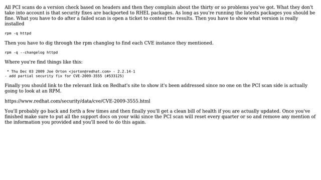 DevOps & SysAdmins: Trustwave PCI Complaince scan fails for fully patched CentOS 5.5 смотреть онлайн